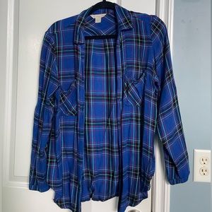 Cute blue flannel